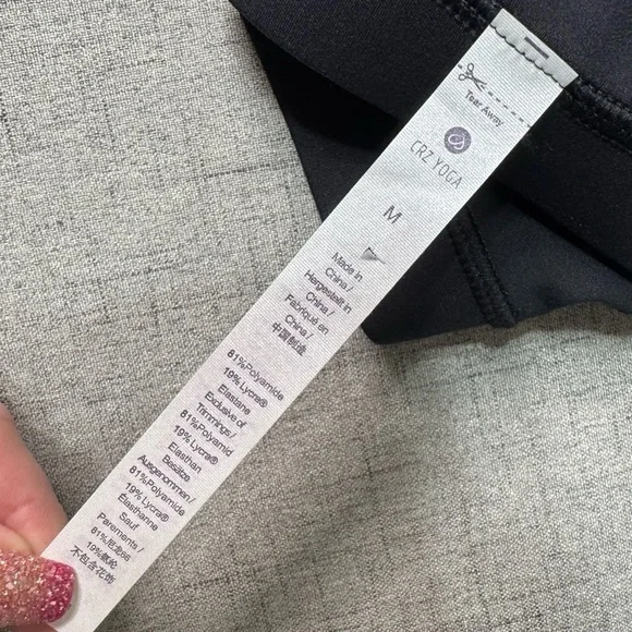 CRZ Yoga Butterluxe Y Back Sports Bra Padded Racerback Black Medium NWT - Picture 11 of 11